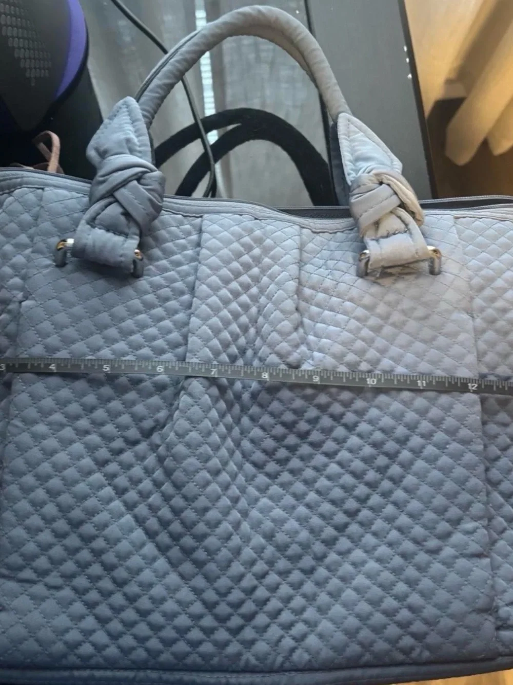Vera Bradley Quilted Navy Blue Tote